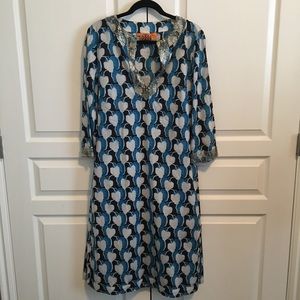 Tory Burch Beaded Caftan Cover Up Size 8